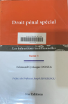 Droit pénal spécial : Les infractions traditionnelles vignette