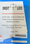 Droit & Lois : Nouveau code des Investissements vignette