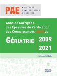 Annales Corrigées des Epreuves de Vérification des Connaissances de gériatrie 2009 2021 vignette